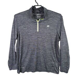 Mens Russell Dri Power 360 1/4 Zip Pullover Shirt Training Fit Long Sleeve XL